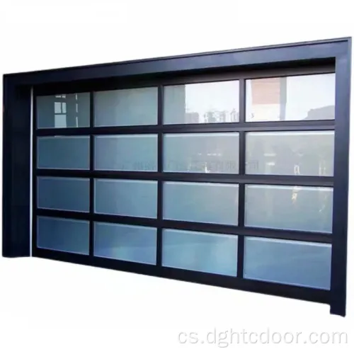 Hliníkové matné sklo sekční garážová vrata